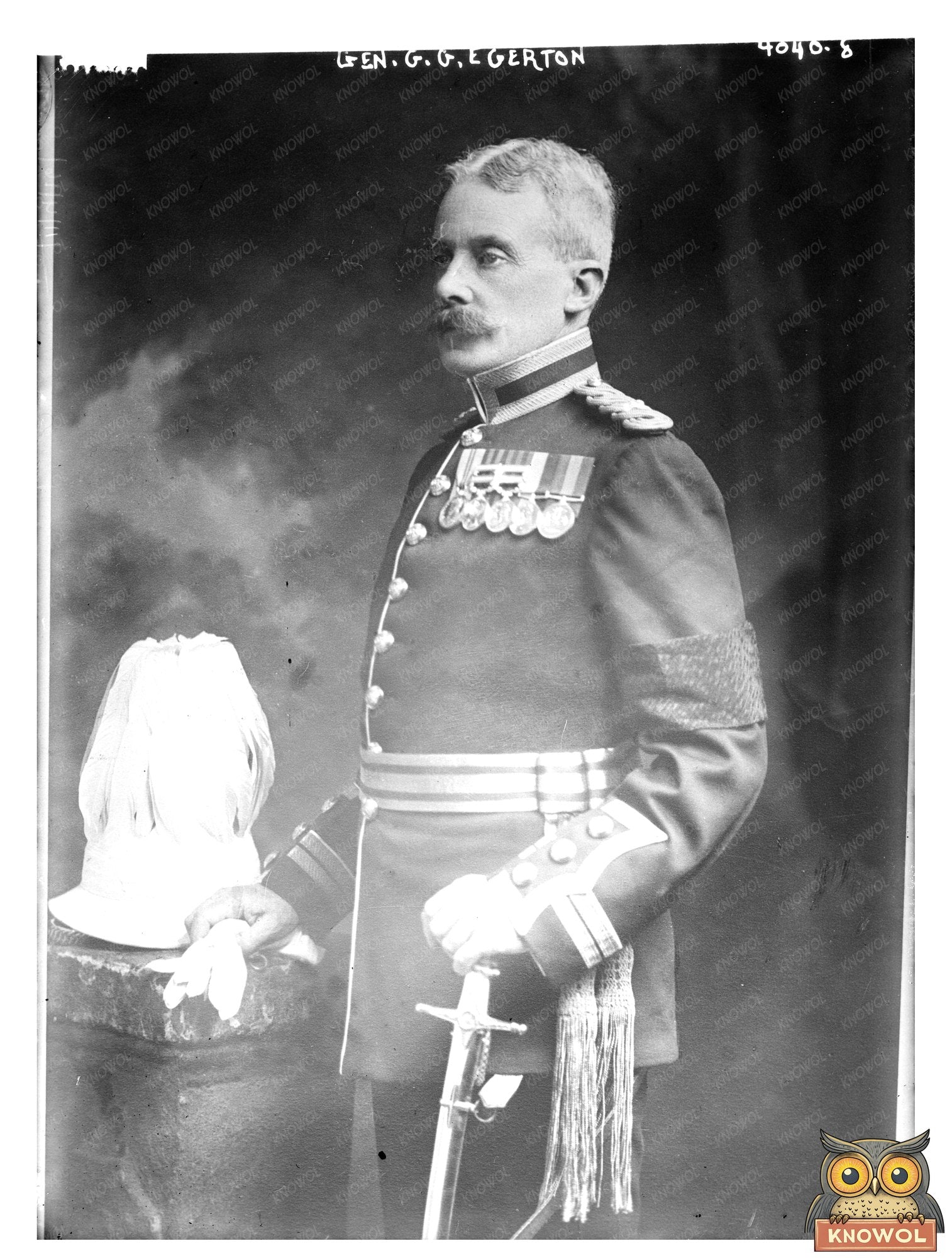 Historic Gen. G.G. Egerton Print, Vintage Art