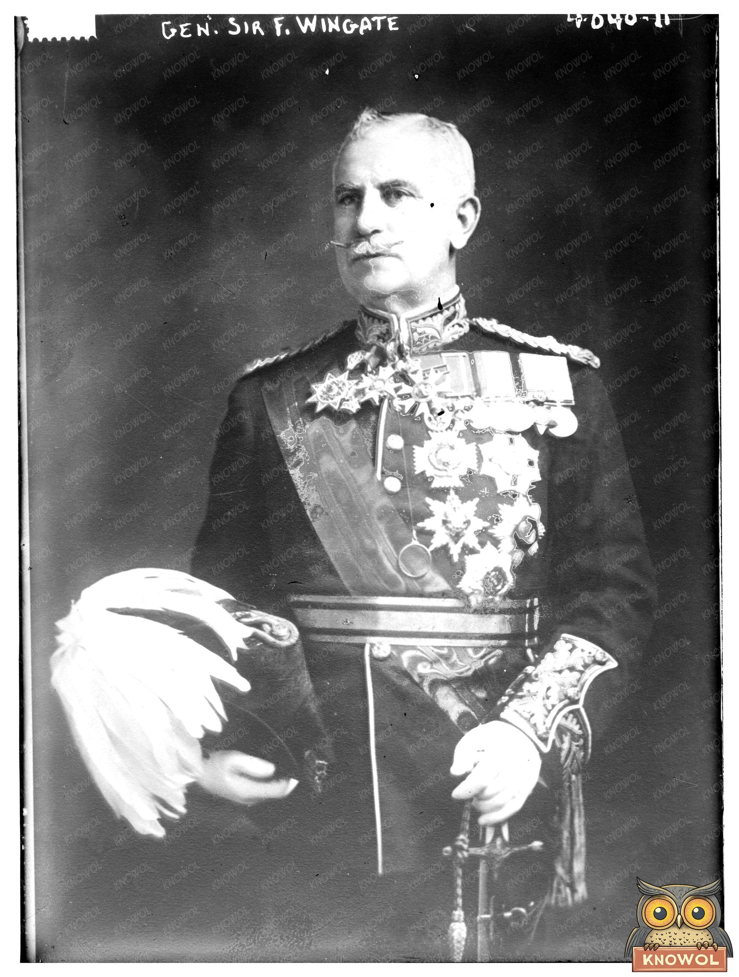 Historic Gen. Dir F. Wingate Print, Vintage Art