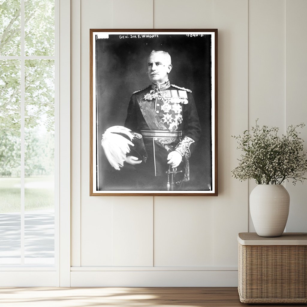 Historic Gen. Dir F. Wingate Print, Vintage Art