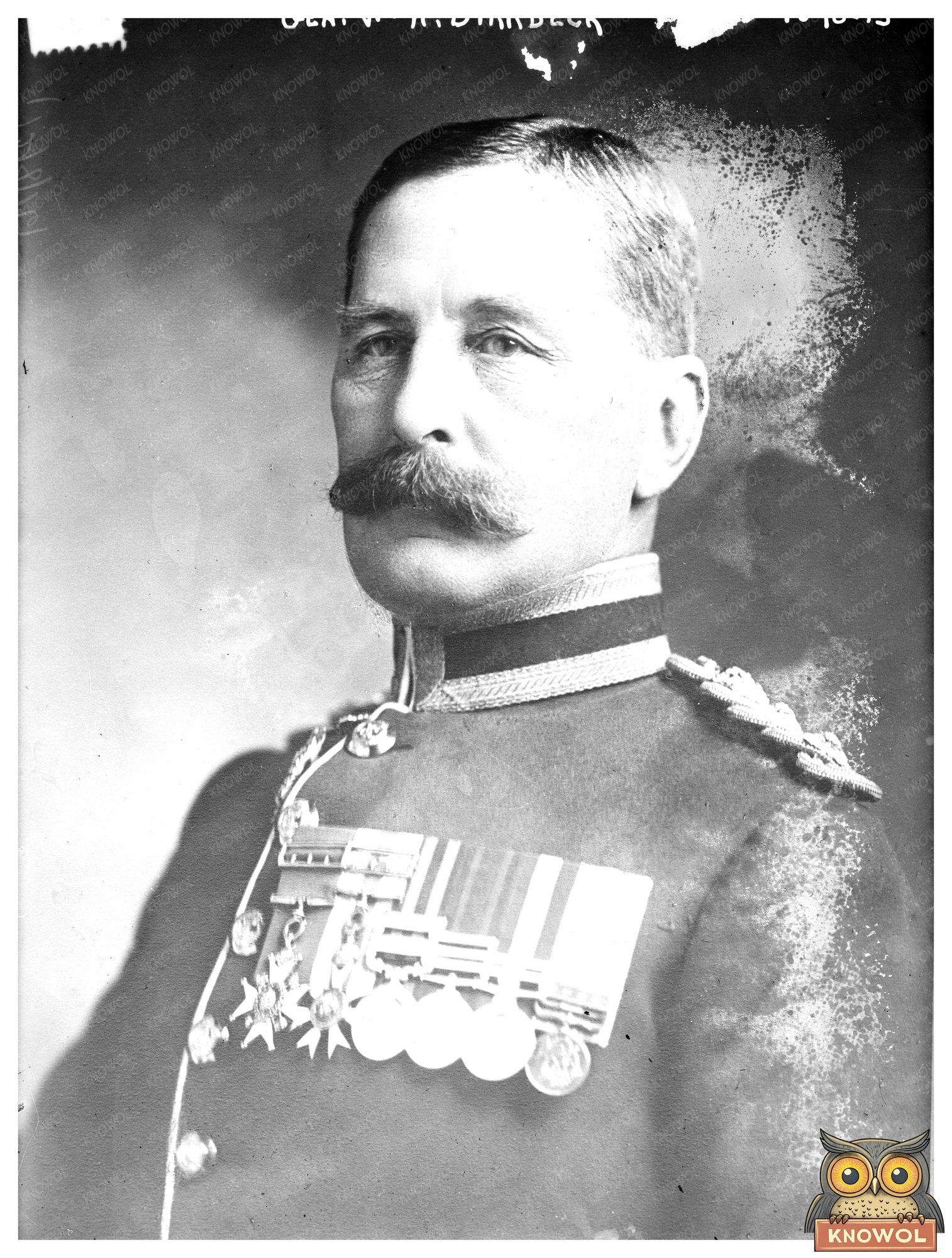Historic Gen. W.H. Birkbeck Print, Vintage Art