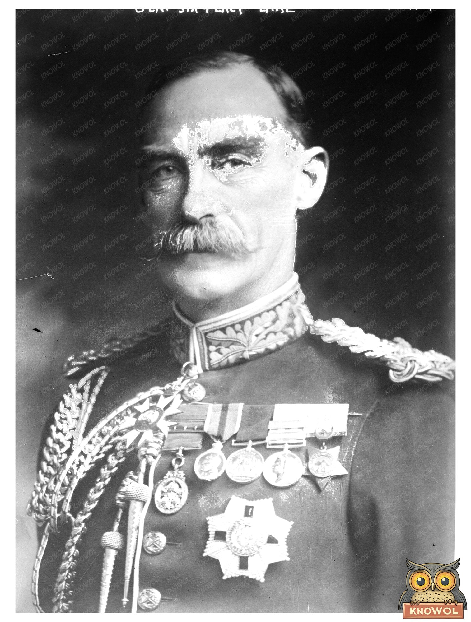 Historic Gen. Sir Percy Lake Print, Vintage Art
