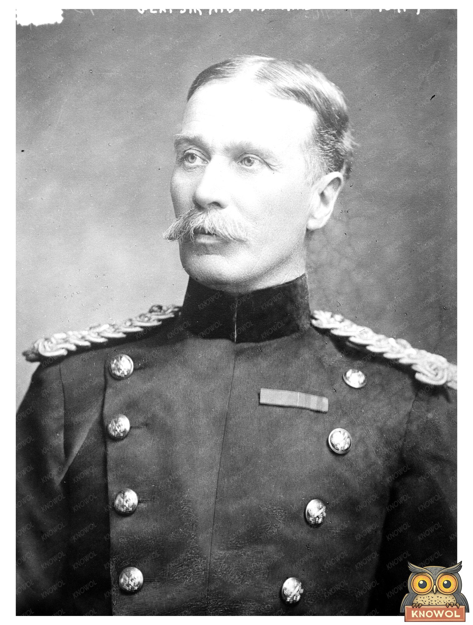 Historic Gen. Sir H.B. Watkins Print, Vintage Art