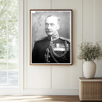 Historic Gen. Sir H.M. Grover Print, Vintage Art
