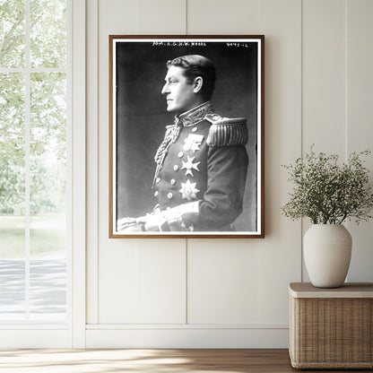 Historic Adm. A.G.H.W. Moore Print, Vintage Art