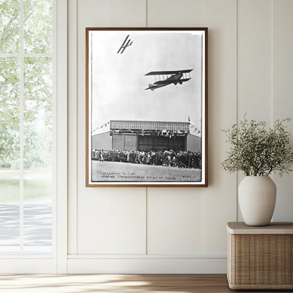 Historic Richmond N.S.W. -- Opening Commonwealth Aviation School Print, Vintage Art