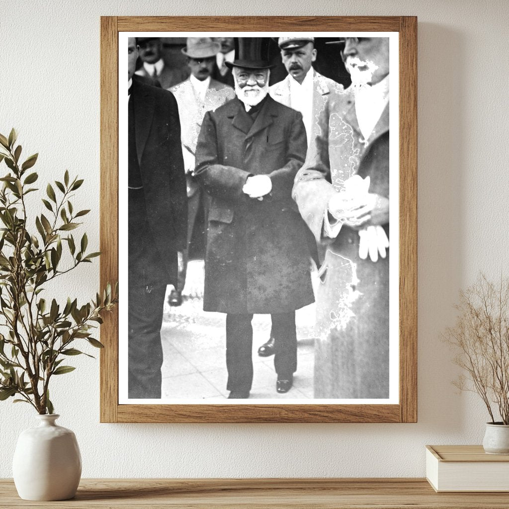 Historic Carnegie in Berlin Print, Vintage Art