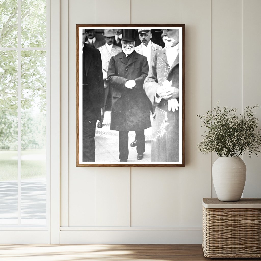 Historic Carnegie in Berlin Print, Vintage Art