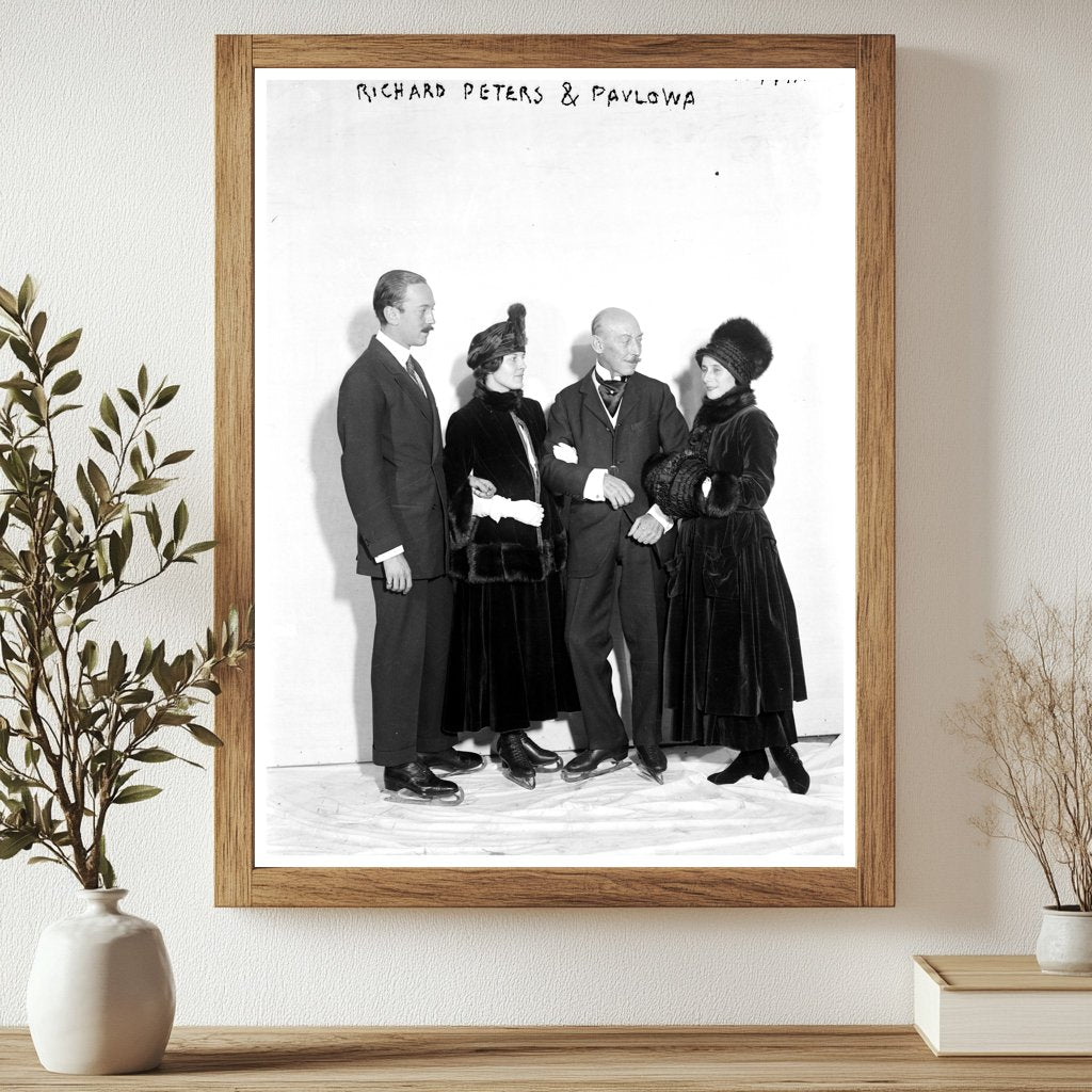 Historic W.R. Stewart Jr. -- Mrs. C. Dillingham, Richard Peters & Pavlowa Print, Vintage Art