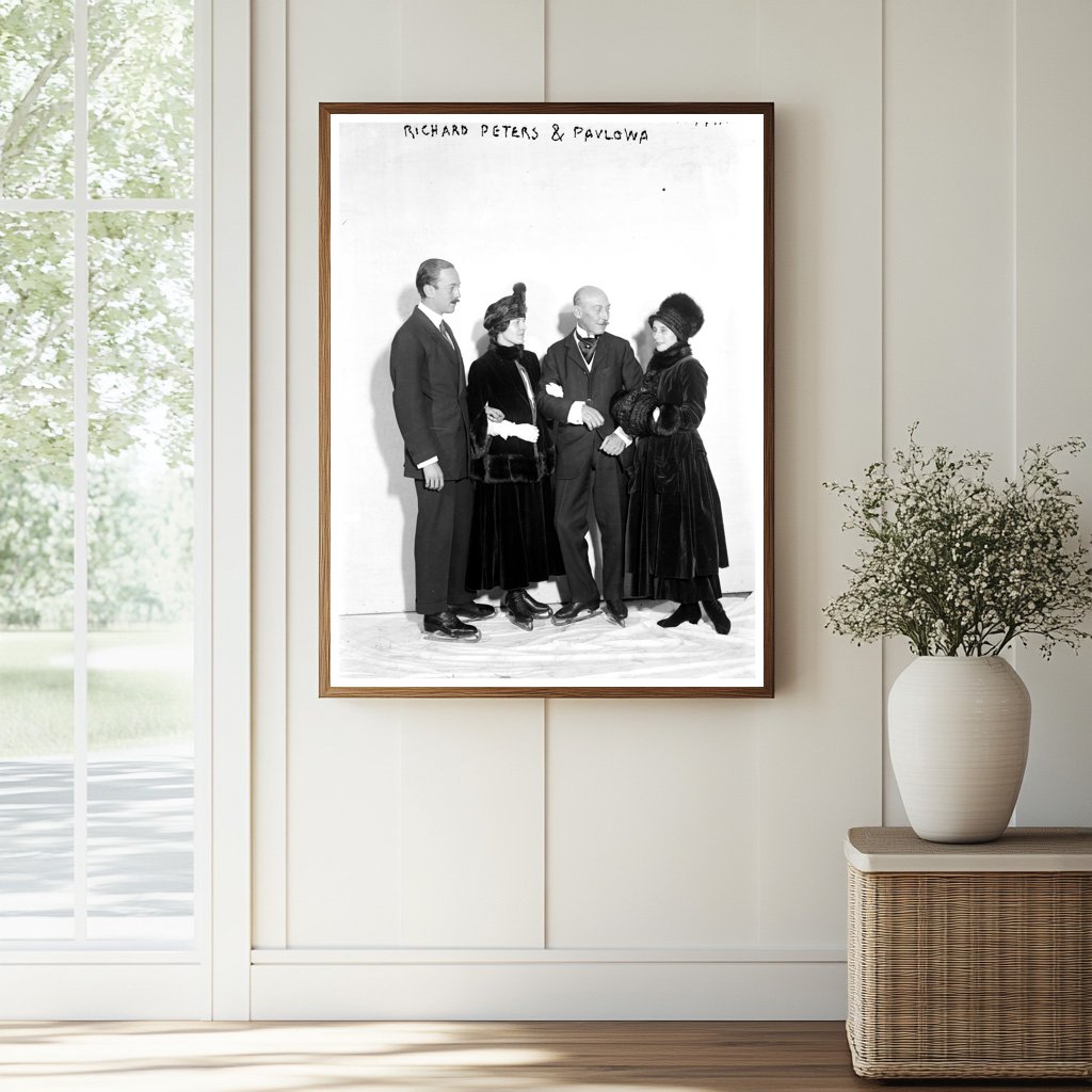 Historic W.R. Stewart Jr. -- Mrs. C. Dillingham, Richard Peters & Pavlowa Print, Vintage Art