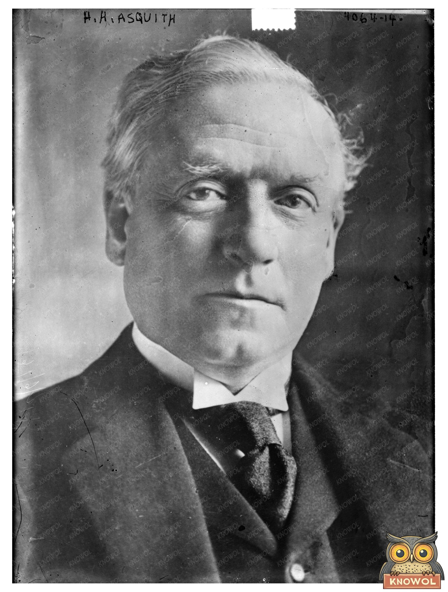 Historic H.H. Asquith Print, Vintage Art