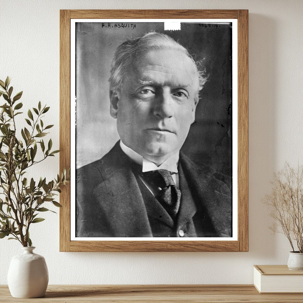 Historic H.H. Asquith Print, Vintage Art
