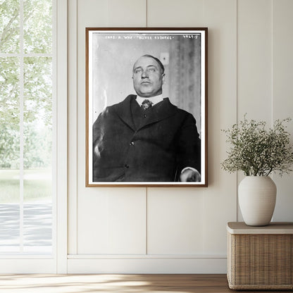 Historic Chas. H. Wax, "Oliver Osborne" Print, Vintage Art