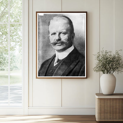 Historic Alf. [i.e. Arthur] Zimmerman Print, Vintage Art
