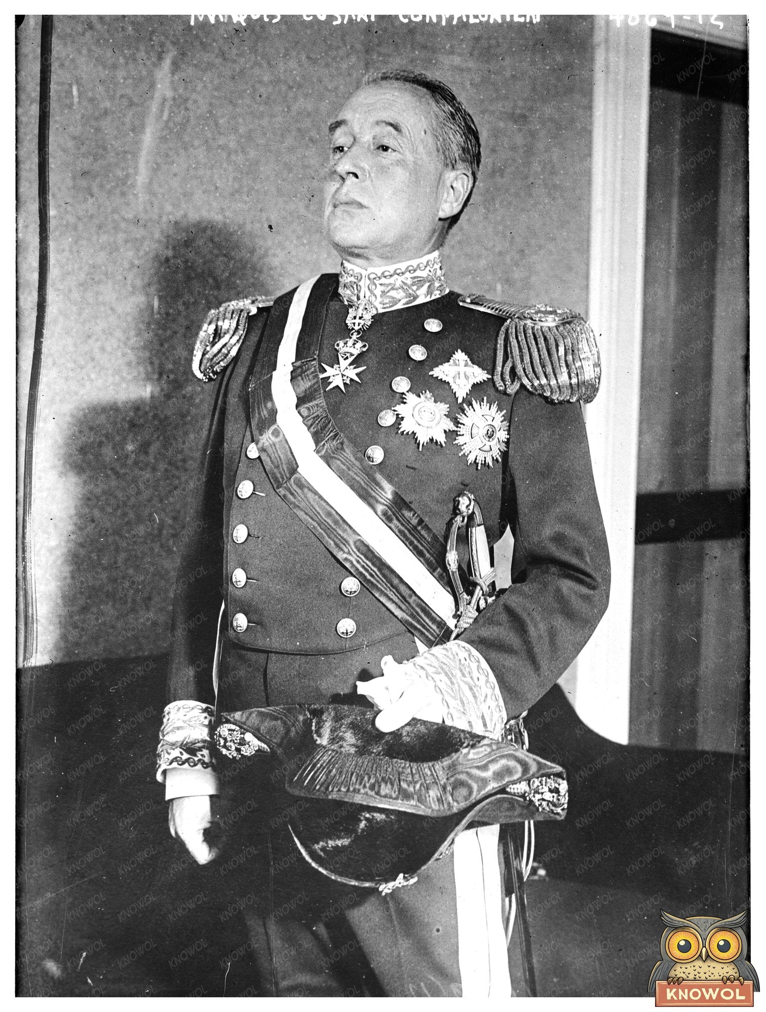 Historic Marquis Cusani Confalonieri - [Italian Ambassador to Japan] Print, Vintage Art
