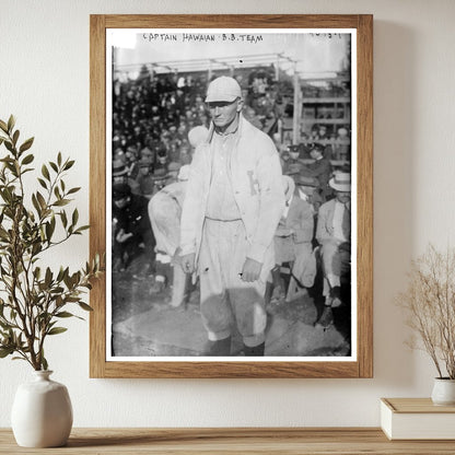 Historic Capt. [Johnson] Hawaiian B.B. [baseball] team Print, Vintage Art