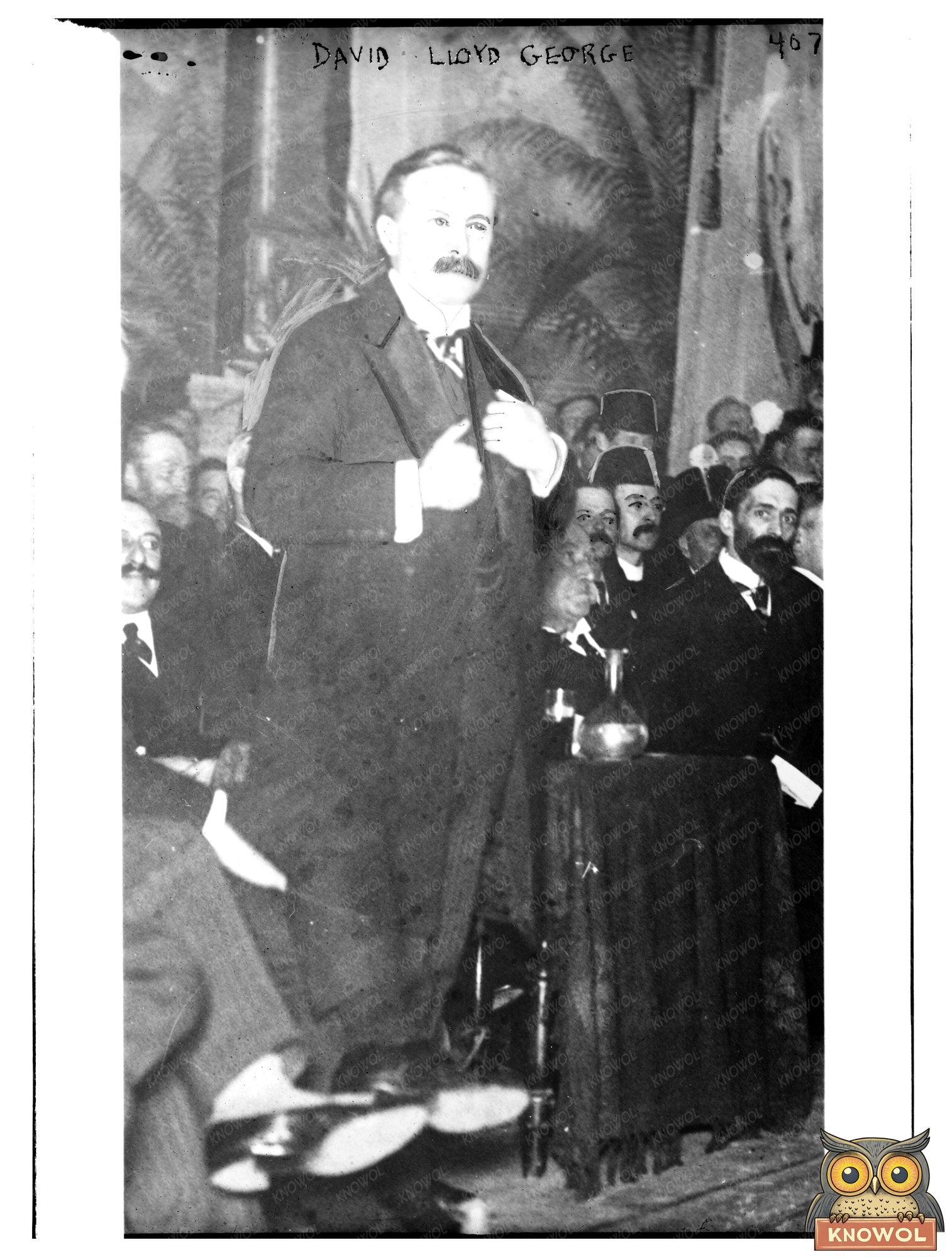 Historic David Lloyd George Print, Vintage Art
