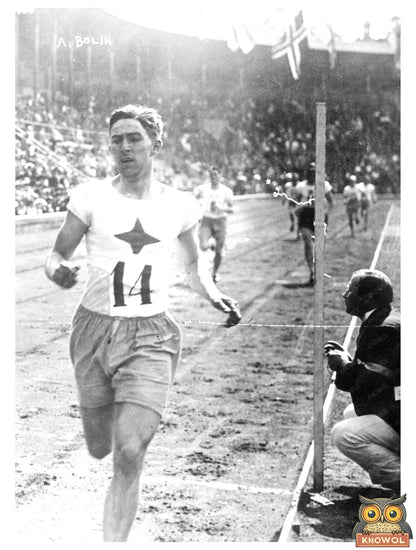 Historic A. Bolin [sports] Print, Vintage Art