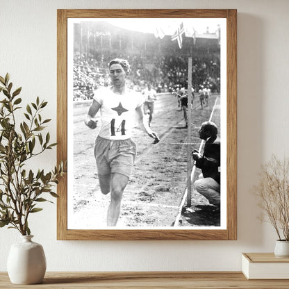 Historic A. Bolin [sports] Print, Vintage Art