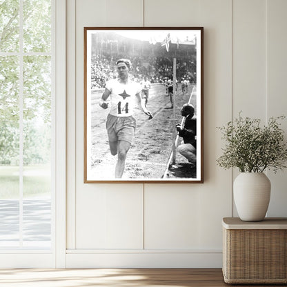 Historic A. Bolin [sports] Print, Vintage Art