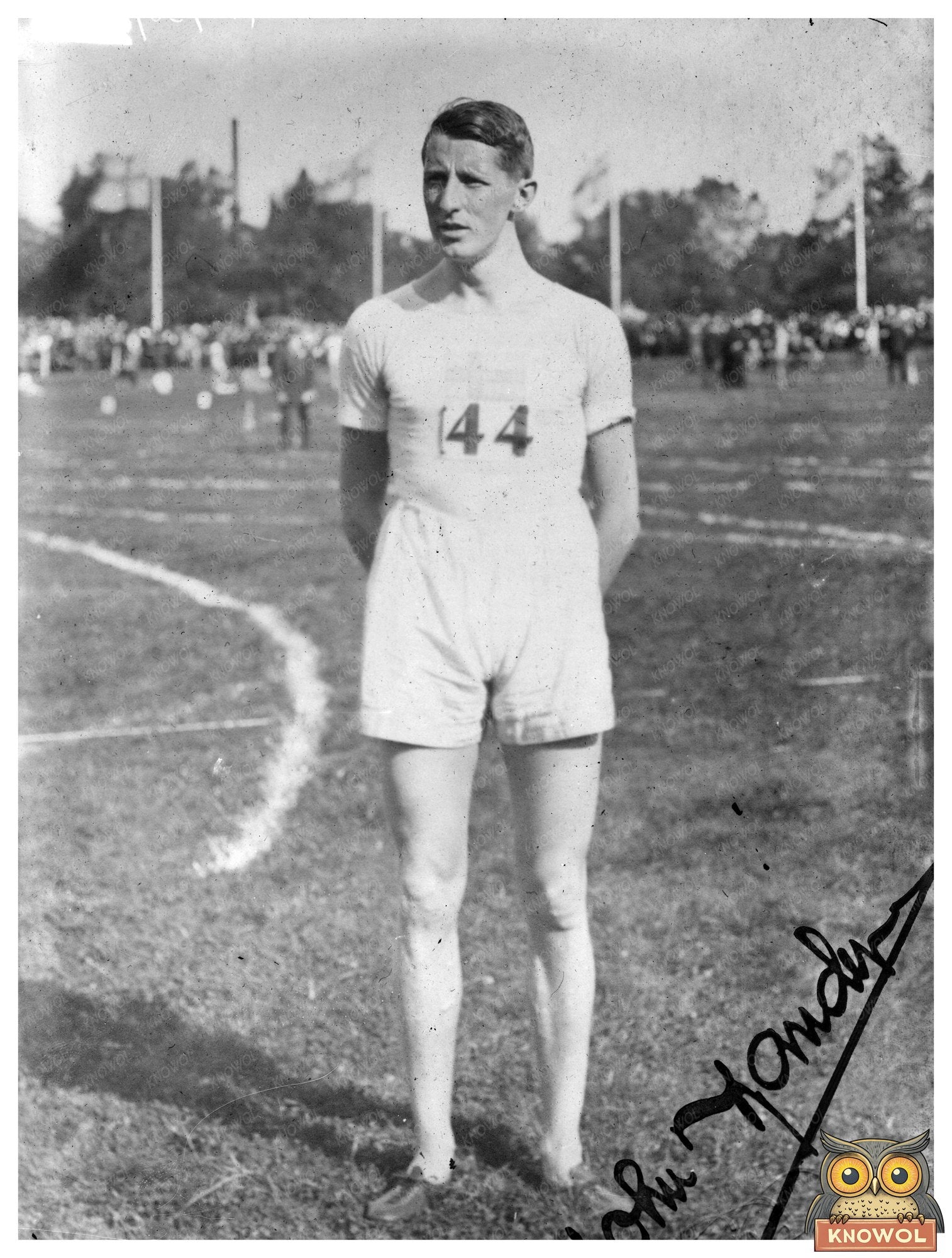 Historic John Zander [sports] Print, Vintage Art