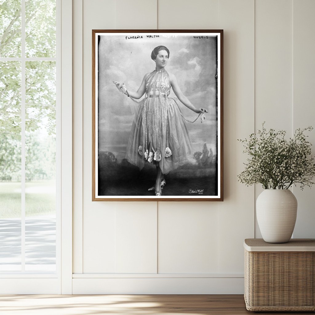 Historic Florence Walton Print, Vintage Art