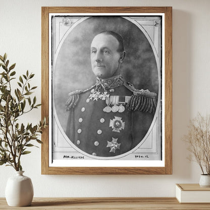 Historic Adm. Jellicoe Print, Vintage Art