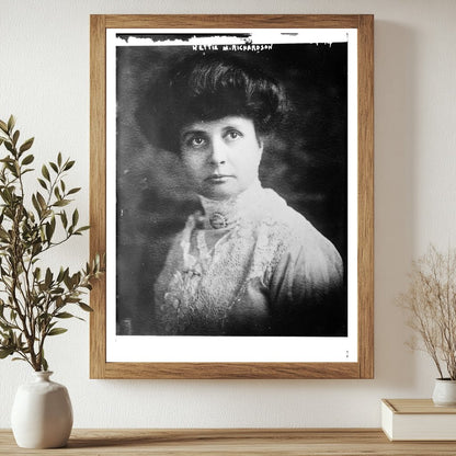 Historic Nettie M. Richardson Print, Vintage Art