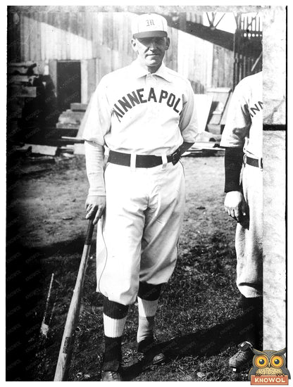 Historic [Otis Clymer, Minneapolis Millers (baseball)] Print, Vintage Art