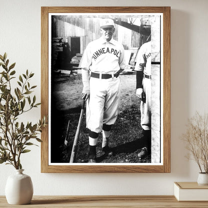 Historic [Otis Clymer, Minneapolis Millers (baseball)] Print, Vintage Art