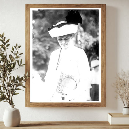Historic Mrs. A. McKinney Print, Vintage Art