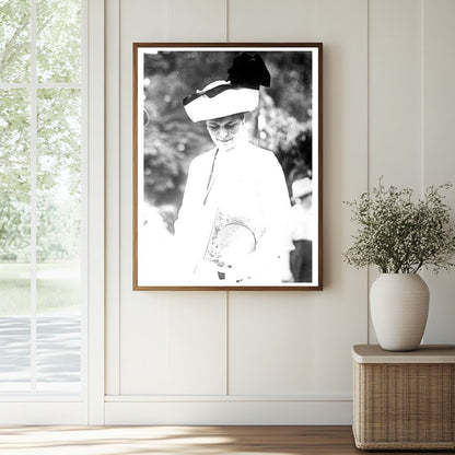 Historic Mrs. A. McKinney Print, Vintage Art