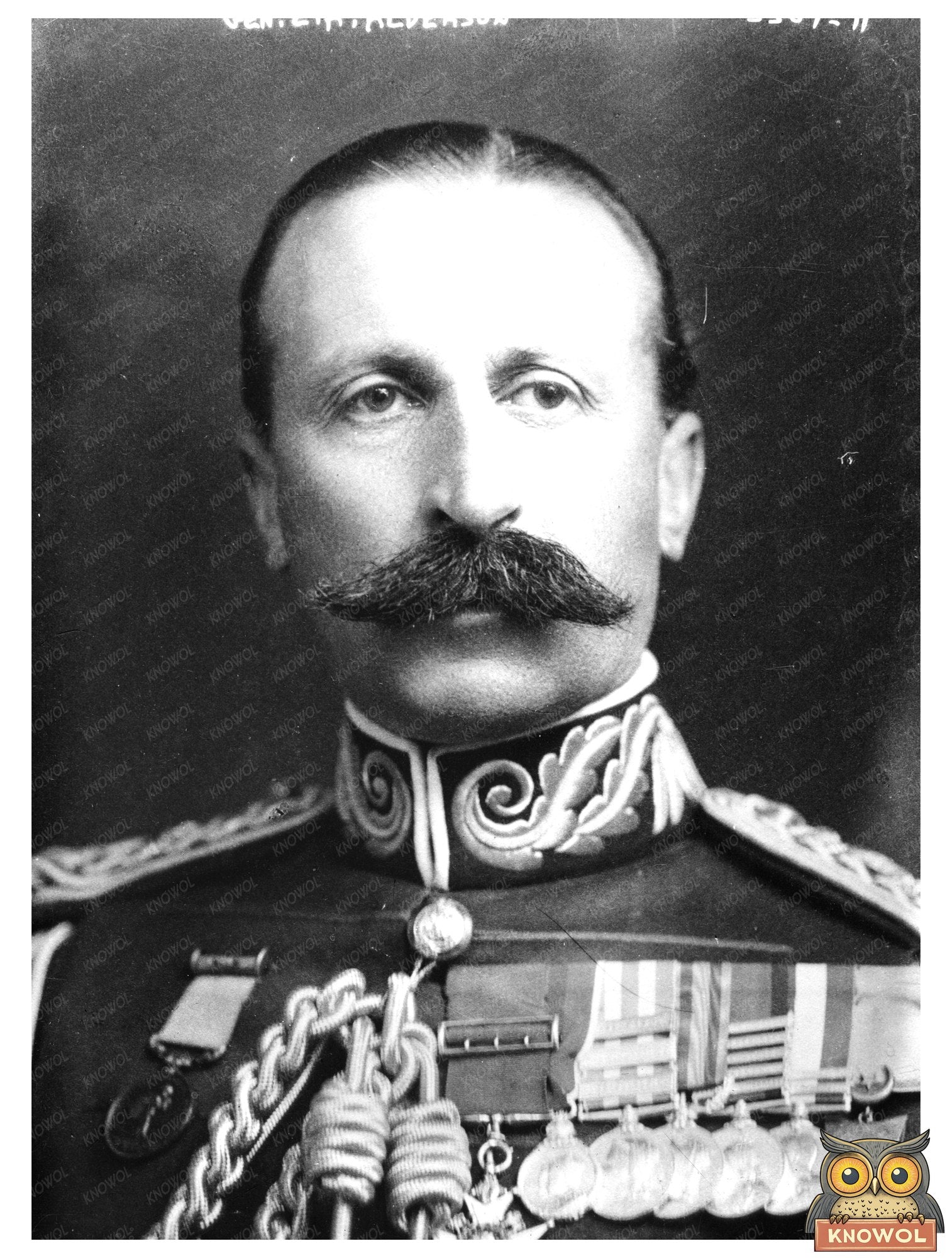 Historic Gen. E.A. Alderson Print, Vintage Art