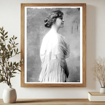 Historic Mrs. Chas. H. Dillon Print, Vintage Art