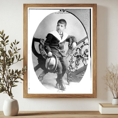 Historic F. Estrada Cabrera Print, Vintage Art