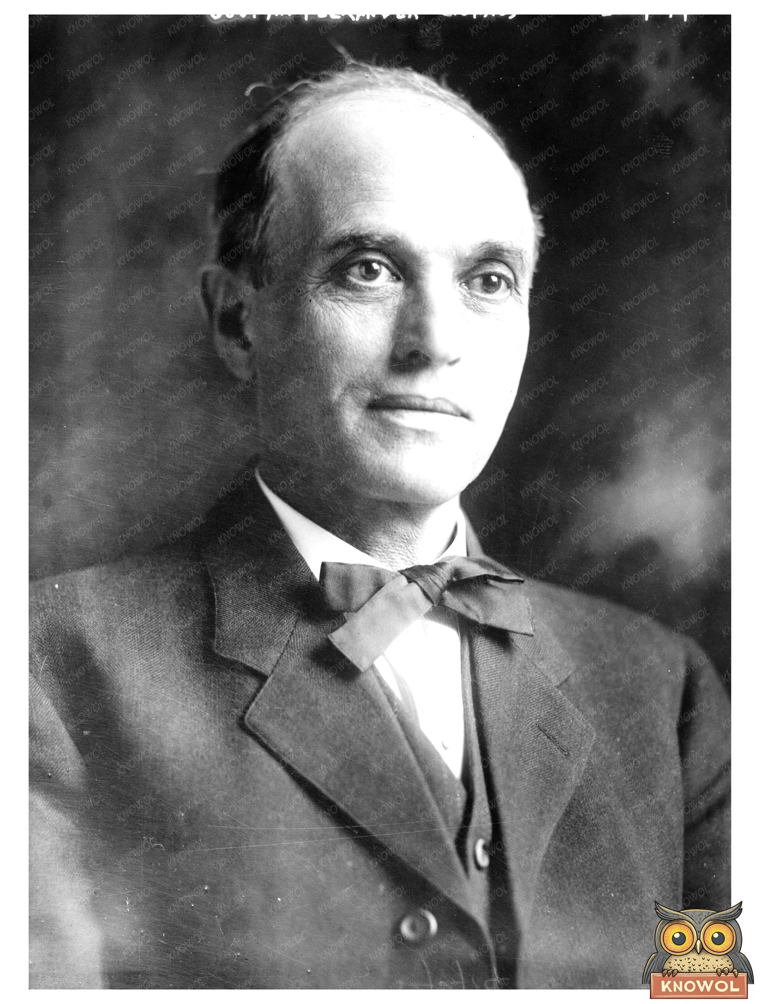 Historic Gov. M. Alexander (Idaho) Print, Vintage Art
