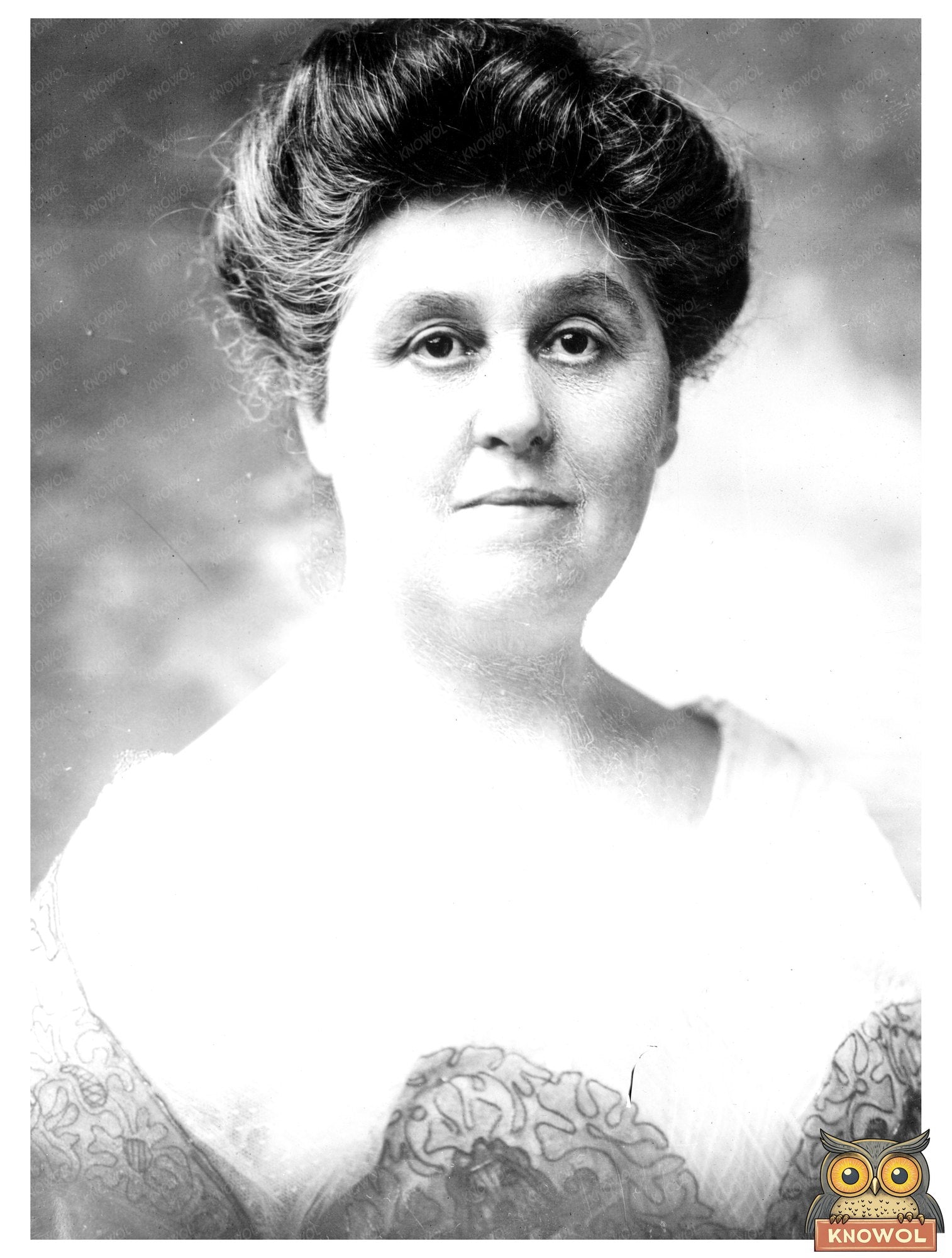 Historic Mrs. Alb. Cummings [i.e., Cummins] Print, Vintage Art