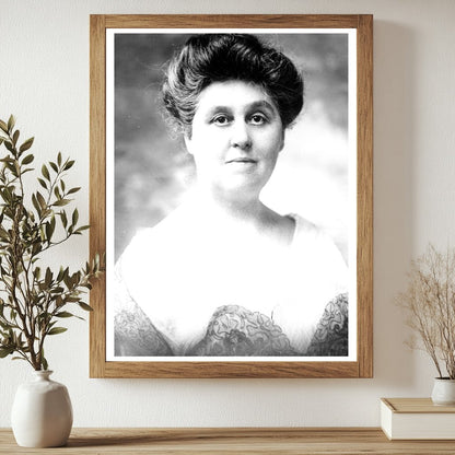 Historic Mrs. Alb. Cummings [i.e., Cummins] Print, Vintage Art
