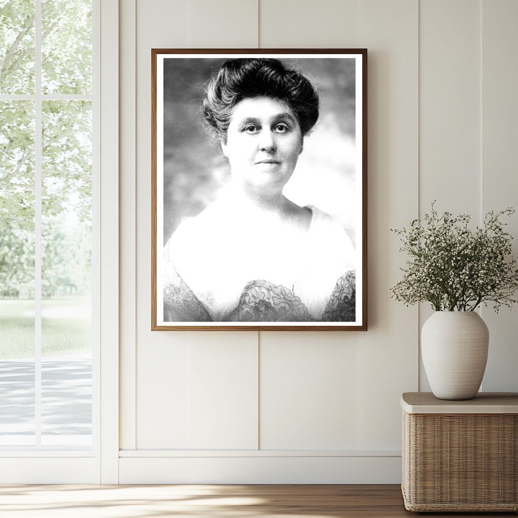 Historic Mrs. Alb. Cummings [i.e., Cummins] Print, Vintage Art