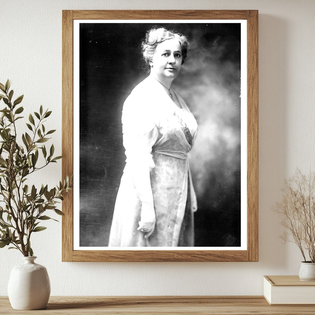 Historic Mrs. W.J. Bryan Print, Vintage Art