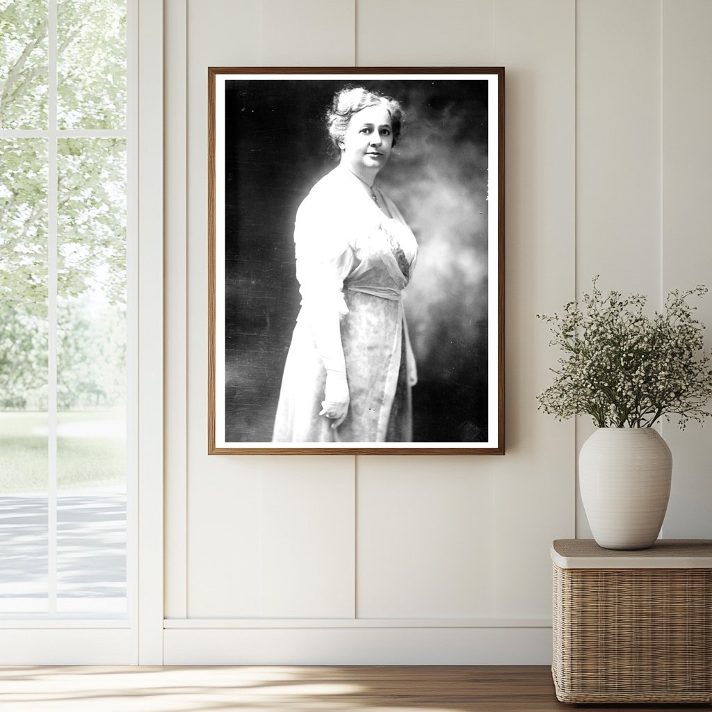 Historic Mrs. W.J. Bryan Print, Vintage Art