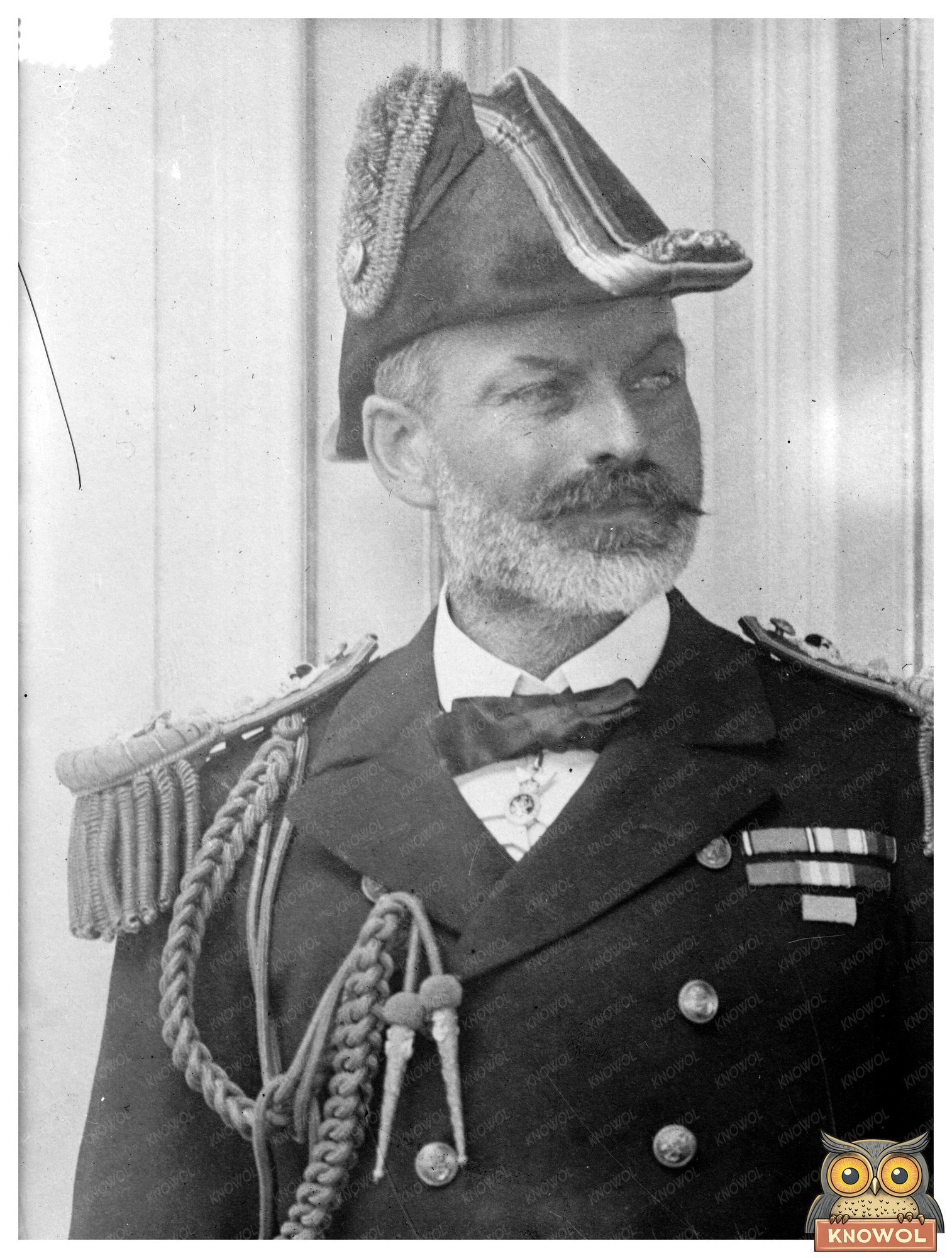 Historic Adm. Milne Print, Vintage Art