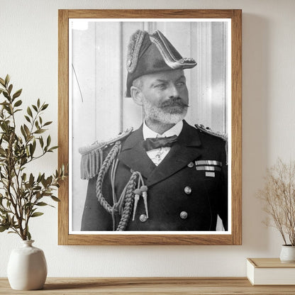 Historic Adm. Milne Print, Vintage Art