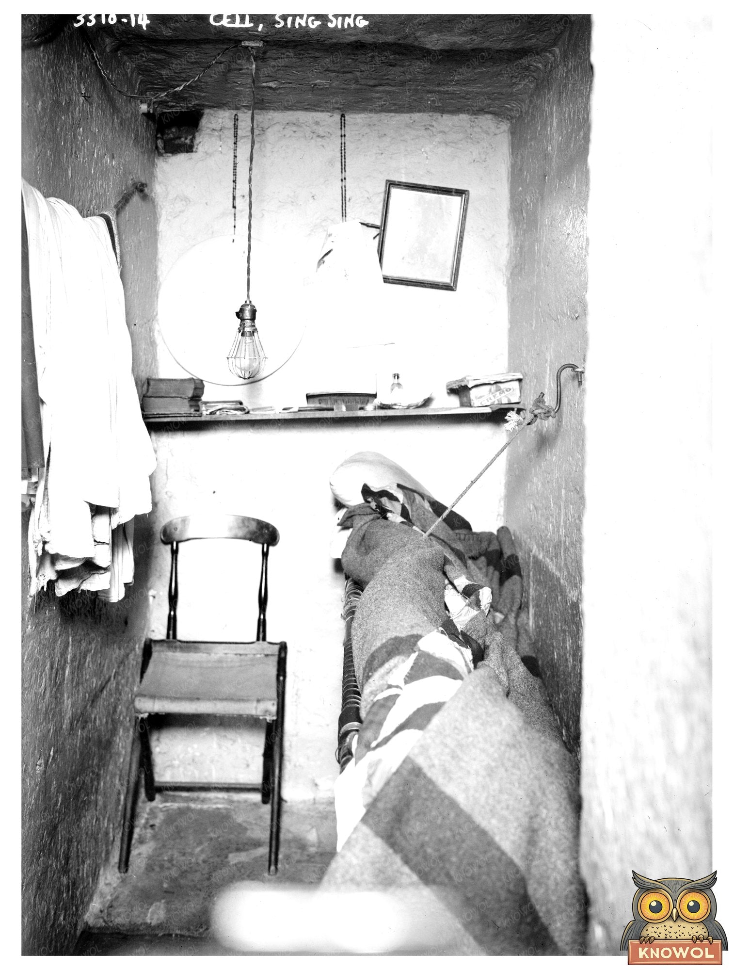 Historic Cell -- Sing Sing Print, Vintage Art