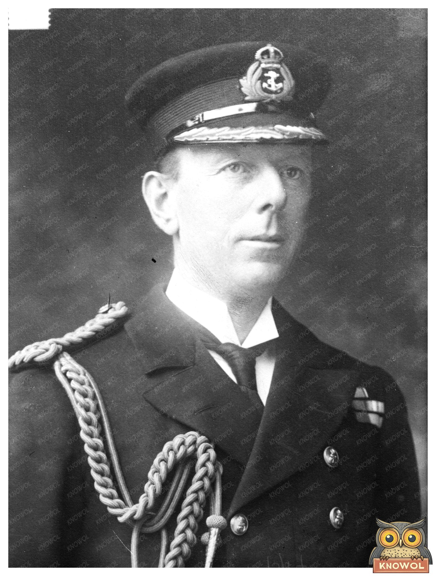 Historic Adm. Sir S. Colville Print, Vintage Art