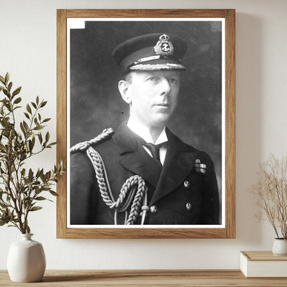 Historic Adm. Sir S. Colville Print, Vintage Art