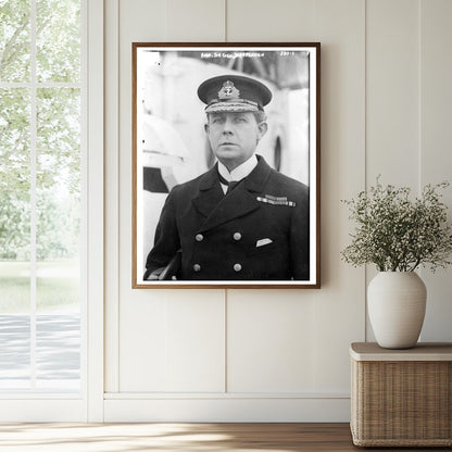Historic Adm. Sir Geo. Warrenden [i.e., Warrender] Print, Vintage Art
