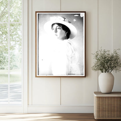 Historic Lucy Burleson Print, Vintage Art
