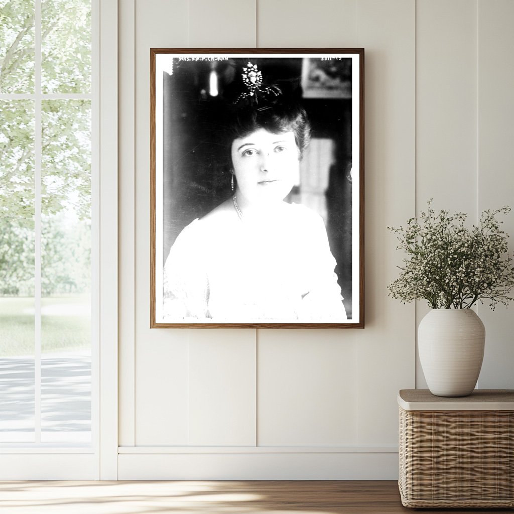 Historic Mrs. Wm. P. Cronan Print, Vintage Art