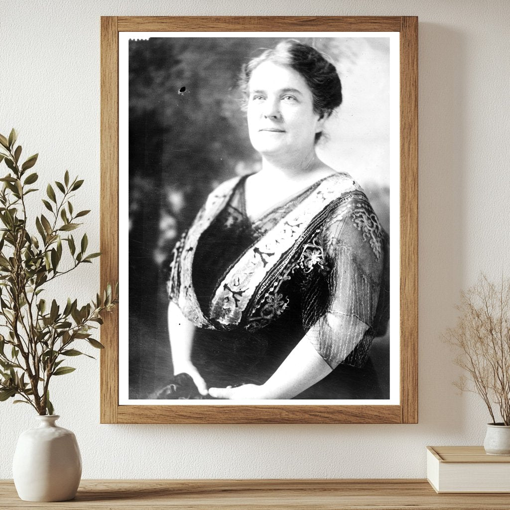 Historic Mrs. Josephus Daniels Print, Vintage Art