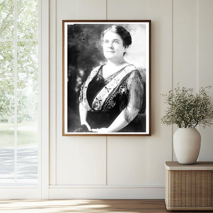 Historic Mrs. Josephus Daniels Print, Vintage Art